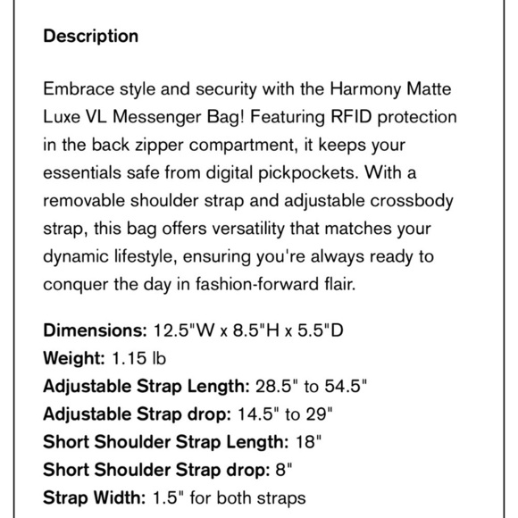 NWT Lug harmony matte mint green VL crossbody messenger bag detachable strap - Picture 10 of 14